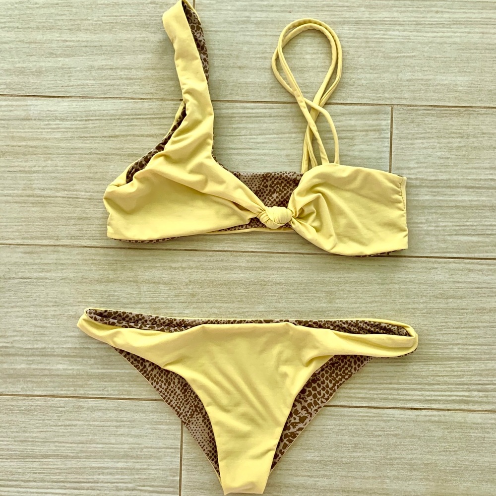 Acacia Starfruit Yellow Bikini